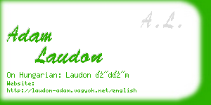 adam laudon business card